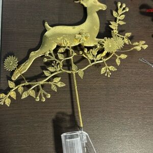 Reindeer tree topper and ornaments